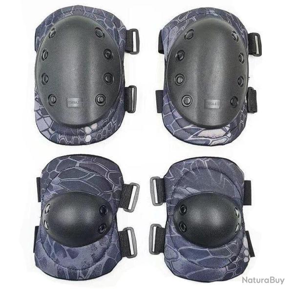 Genouill�res et coudi�res combat S5S - Python noir