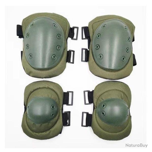 Genouill�res et coudi�res combat S5S - Ranger vert