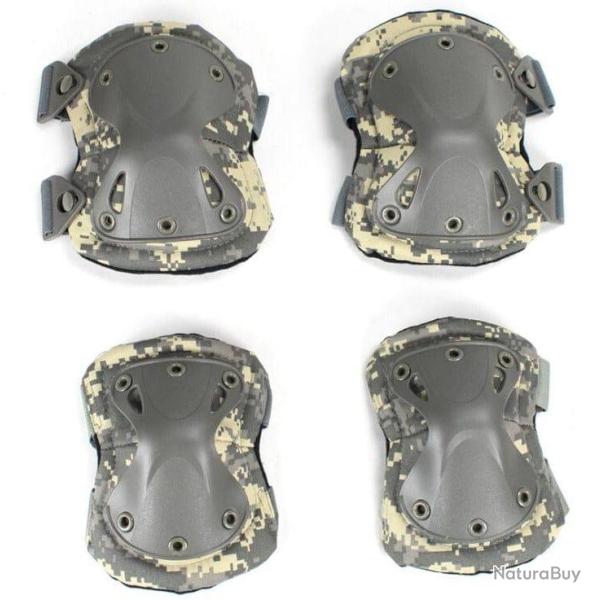 Genouill�res et coudi�res JOS Airsoft - Digital Acu