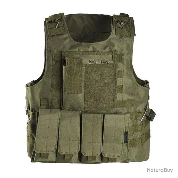 Gilet Assaut Molle JOS Vers1 - Ranger green / Unique