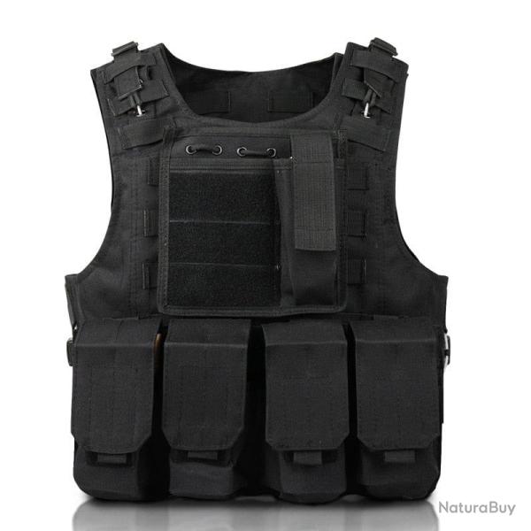 Gilet enfant Assaut Wolf Enemy noir - Hauteur inf�rieure � 140 cm