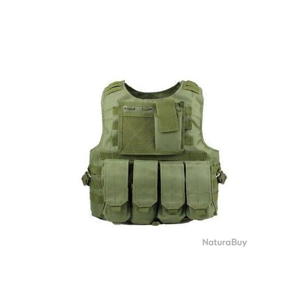 Gilet enfant Assaut Wolf Enemy vert OD - Hauteur sup�rieure � 150 cm