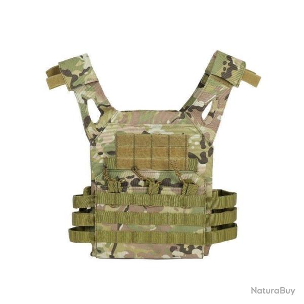 Gilet Plate Carrier Tactical Molle 600D - Multicam