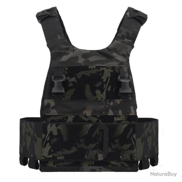 Gilet porte-plaque militaire l�ger FCS KDX - Multicam noir