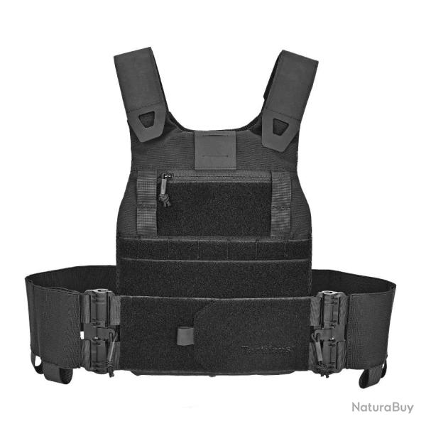 Gilet porte-plaque profil bas FCSK 2.0 - Noir