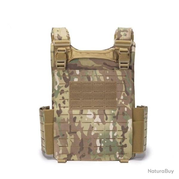 Gilet porte-plaque r�glable Molle EmersonGear - Multicam