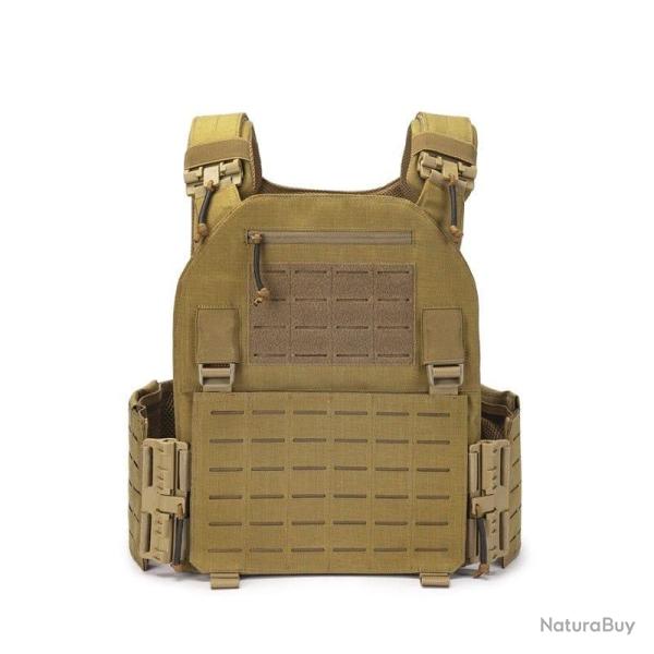 Gilet porte-plaque r�glable Molle EmersonGear - Tan