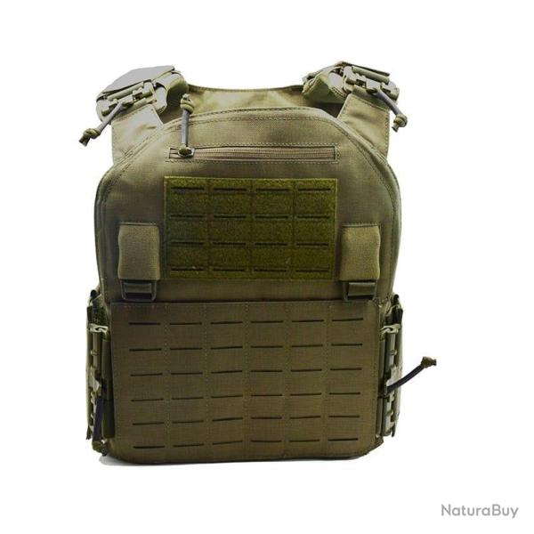 Gilet porte-plaque r�glable Molle EmersonGear - Ranger green