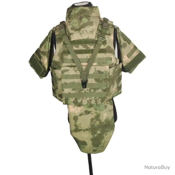 Gilet protection compl�te Pe/kevlar Ga2/3 - Green camouflage