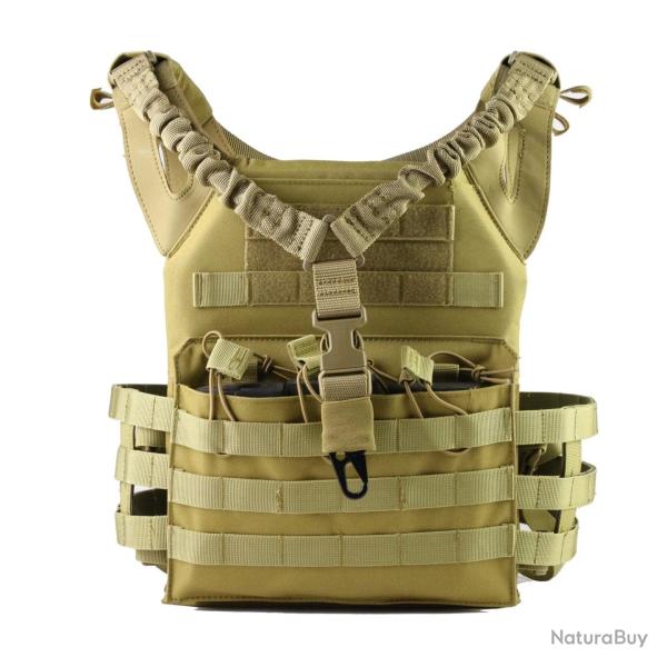 Gilet tactique JPC l�ger 1 point GOS - Kaki / Unique