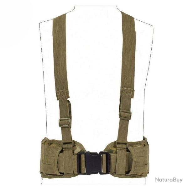 Harnais sangles crois�es Molle 1000D - Multicam