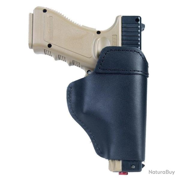 Holster cuir StealthGuard Glock 17 RH LH - Main gauche noir