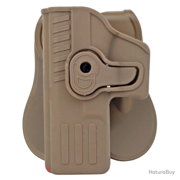 Holster ShadowOps Glock gaucher/droitier CSO Per-Fit - Tan / Coyote (main gauche)