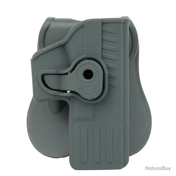 Holster ShadowOps Glock gaucher/droitier CSO Per-Fit - Gris (main droite)