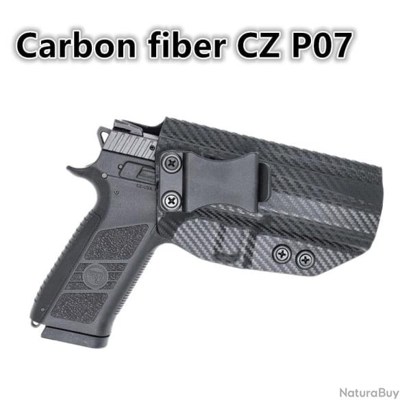 Holster Warpath Secure IWB CZ P07 P09 P10 - Fibre de carbone CZ P07