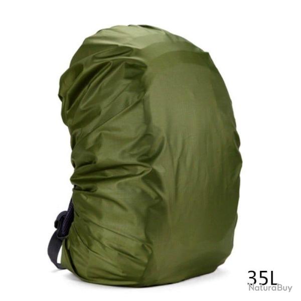 Housse imperm�able pour sac � dos 35-80l - Vert arm�e 35L