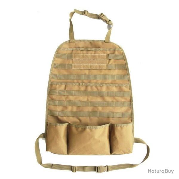 Kit organiseur Molle si�ge arri�re voiture - Mod�le 1 (Tan)