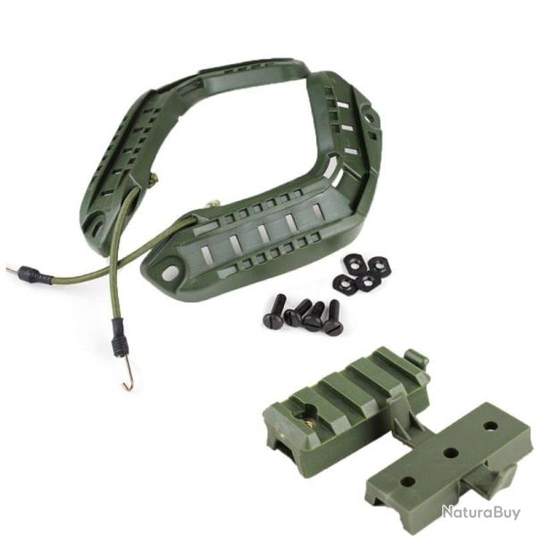Kit rails lat�raux casque MICH Fast MH BJ PJ - Set Green