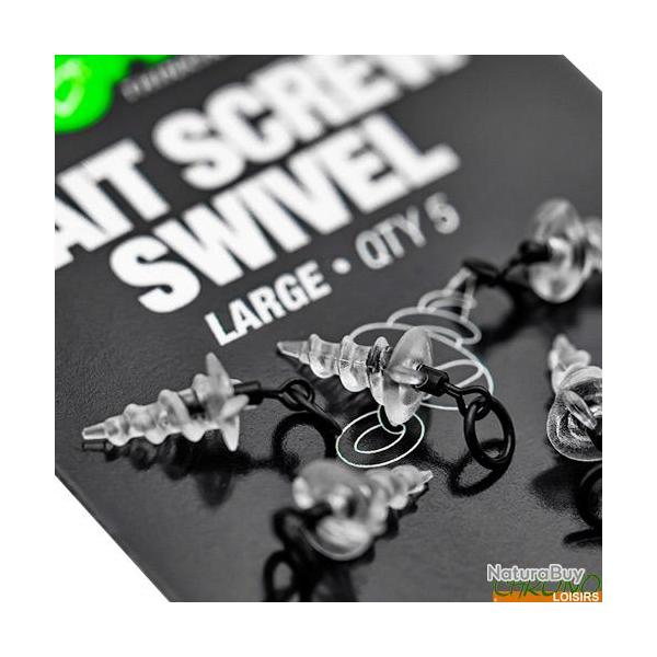 Vis � App�ts Korda Bait Screw Swivel Large (par 5)