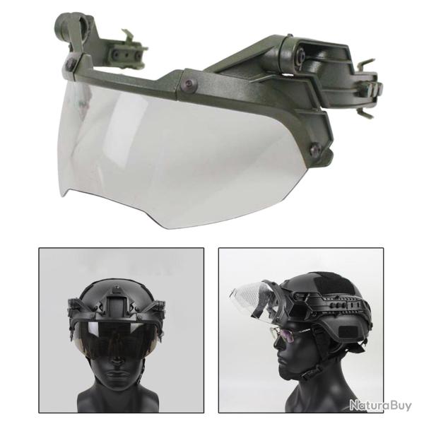 Lunettes casque Fast amovible 90 degr�s - Vert arm�e B