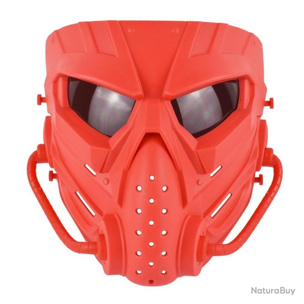 Masque int�gral Cobat Air War - Rouge (yeux noir)