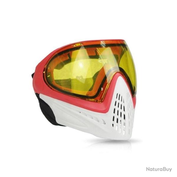 Masque int�gral anti-bu�e F005 FMA - Rouge - Blanc (lunettes jaune)
