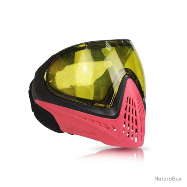 Masque int�gral anti-bu�e F005 FMA - Rouge (lunettes jaune)