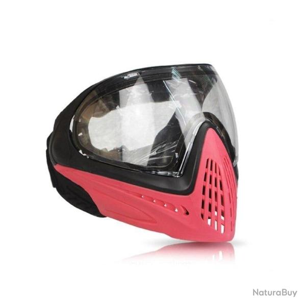 Masque int�gral anti-bu�e F005 FMA - Rouge (lunettes transparent)