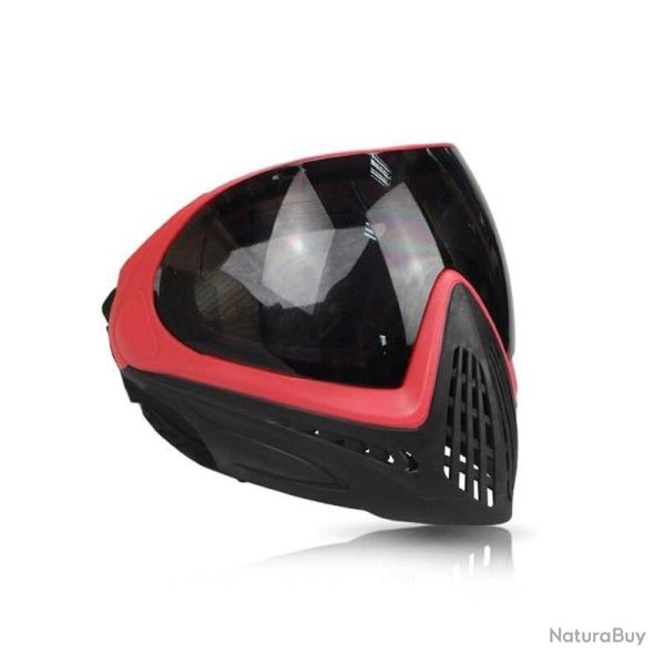 Masque int�gral anti-bu�e F005 FMA - Rouge - Noir (lunettes noir)
