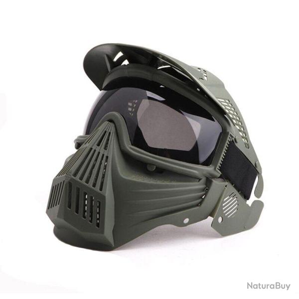 Masque int�gral NightVanguard Protector OS - Ranger green (lunettes noir)