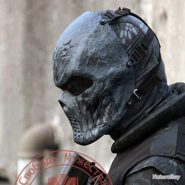 Masque int�gral fant�me Python - Python noir