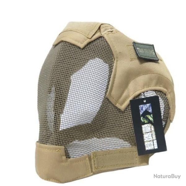 Masque int�gral grille acier V6 TAK - Tan