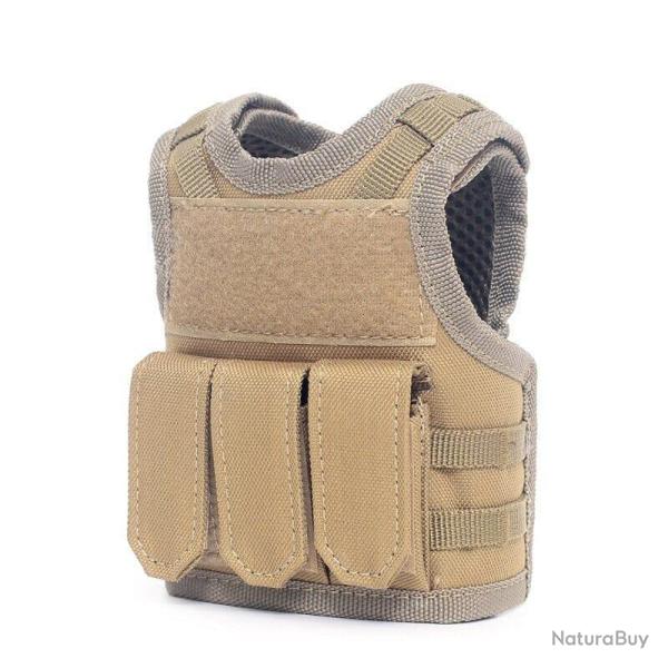 Mini gilet Molle bouteille r�glable - Tan
