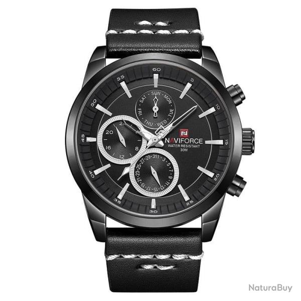 Montre �tanche Quartz NAVIFORCE noir