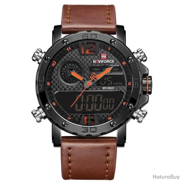 Montre num�rique NAVIFORCE WR noir/orange