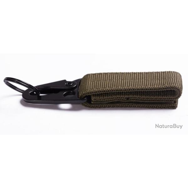 Mousqueton crochet cl� Molle EDC - Ranger green
