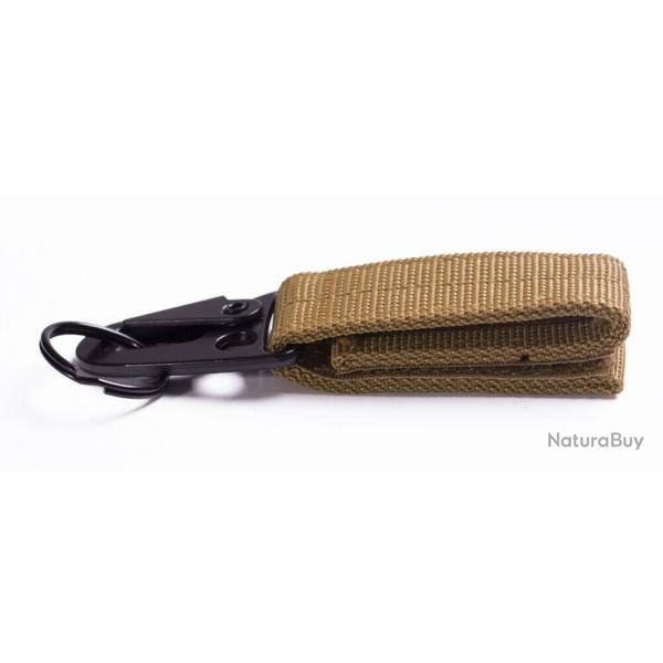 Mousqueton crochet cl� Molle EDC - Tan