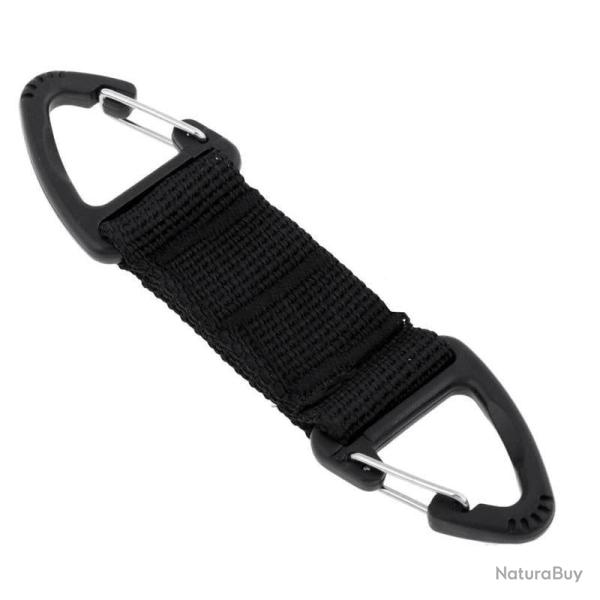 Mousqueton double sac � dos point N8Q1 - Noir