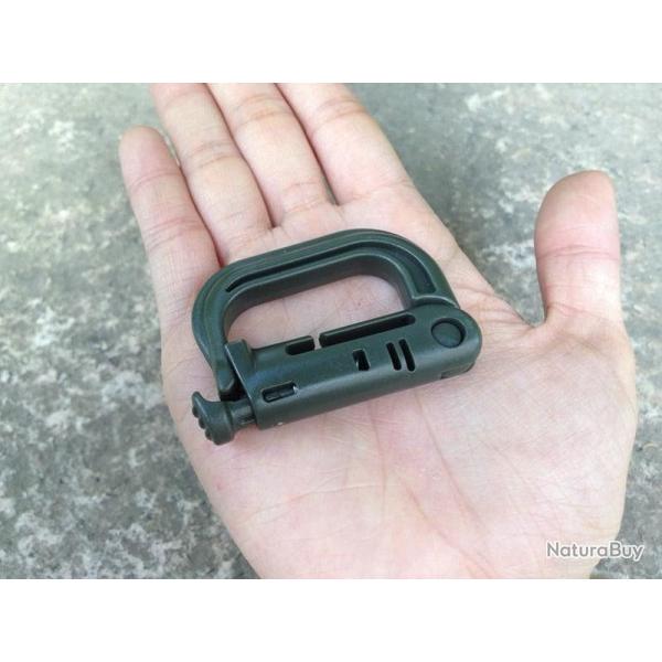 Mousqueton sac � dos MOLLE ITW  5pcs - Vert arm�e