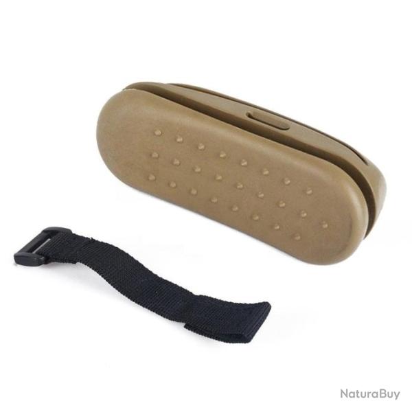 Pad antichoc Airsoft AK caoutchouc - Marron