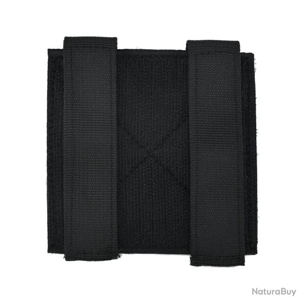 Panneau gilet tactique Patch ID modulaire Molle - 10 cm Noir