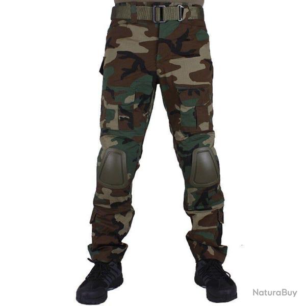 Pantalon cargo militaire BDU avec genouill�res