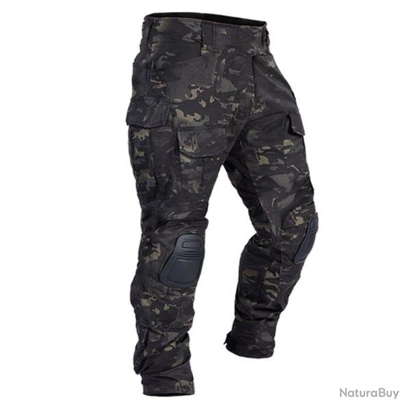 Pantalon combat genouill�res OTS - Multicam noir / XXXL (100kg-110kg)