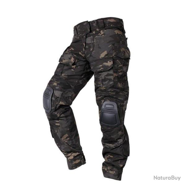 Pantalon G3 avec genouill�res IDGEAR Multicam noir