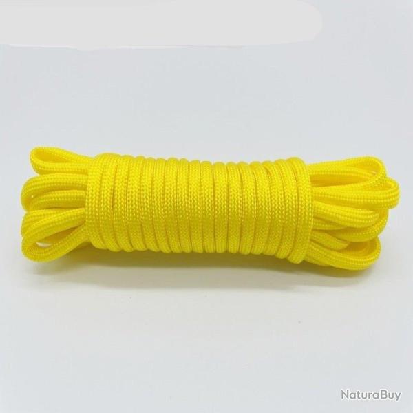 Paracorde survie 7 brins, 5-30 m�tres - Jaune / 30M