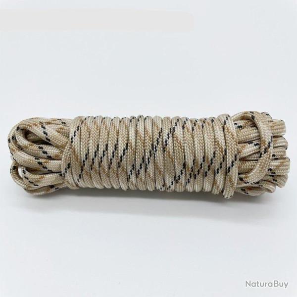Paracorde survie 7 brins, 5-30 m�tres - Desert Camo / 5M