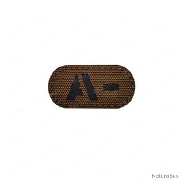 Patch A+ B+ AB O+ r�fl�chissant - Reflective Tan A Neg