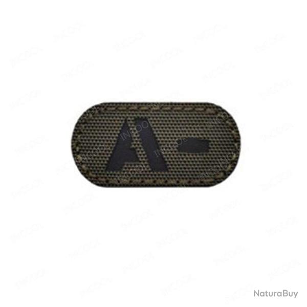 Patch A+ B+ AB O+ r�fl�chissant - Reflective Green A N
