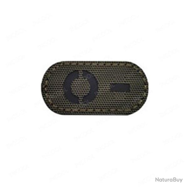 Patch A+ B+ AB O+ r�fl�chissant - Reflective Green O N