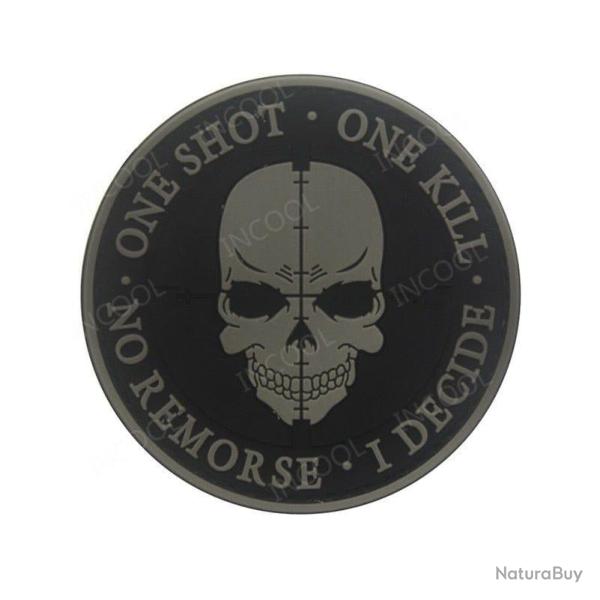 Patch brod� embl�me militaire PVC - 10 PVC 8CM Pas de boucle